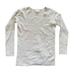 Wilfred Cream V Neck Sweater Size Small
